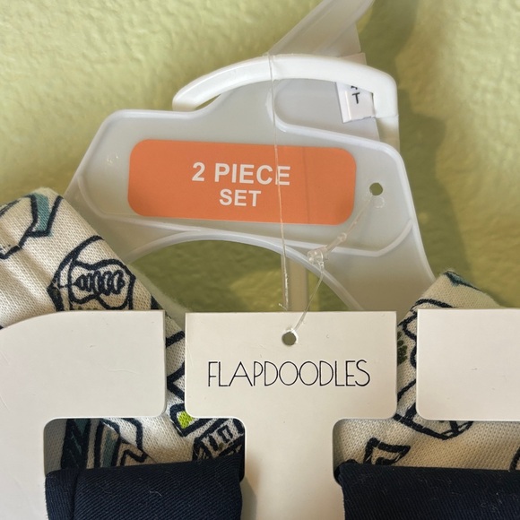 Flapdoodles Sports 3 Piece Set Sweatsuit Jogger Hoodie Navy Backpack Fun Patches - Picture 9 of 10